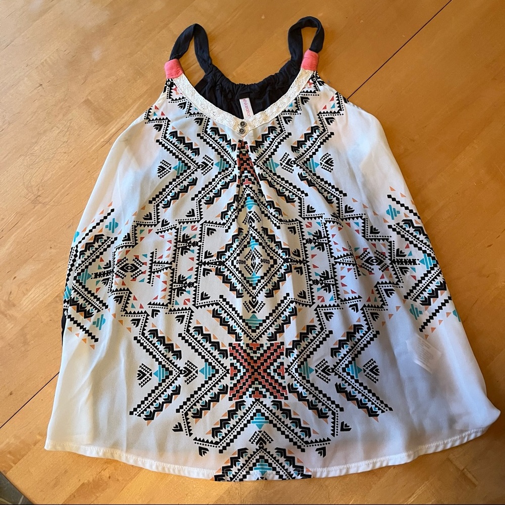 Aztec Design Tank Top